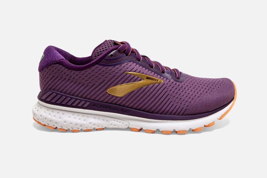 Brooks Adrenaline GTS 20 Womens Australia - Road Running Shoes - Purple (503-PHMRK)